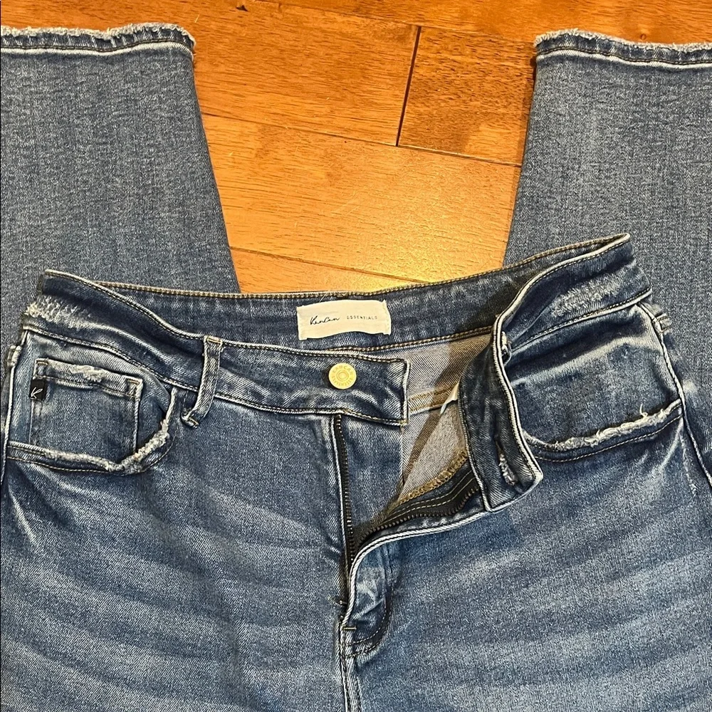 KanCan Women's Straight Leg Jeans in Dark Blue 11/29